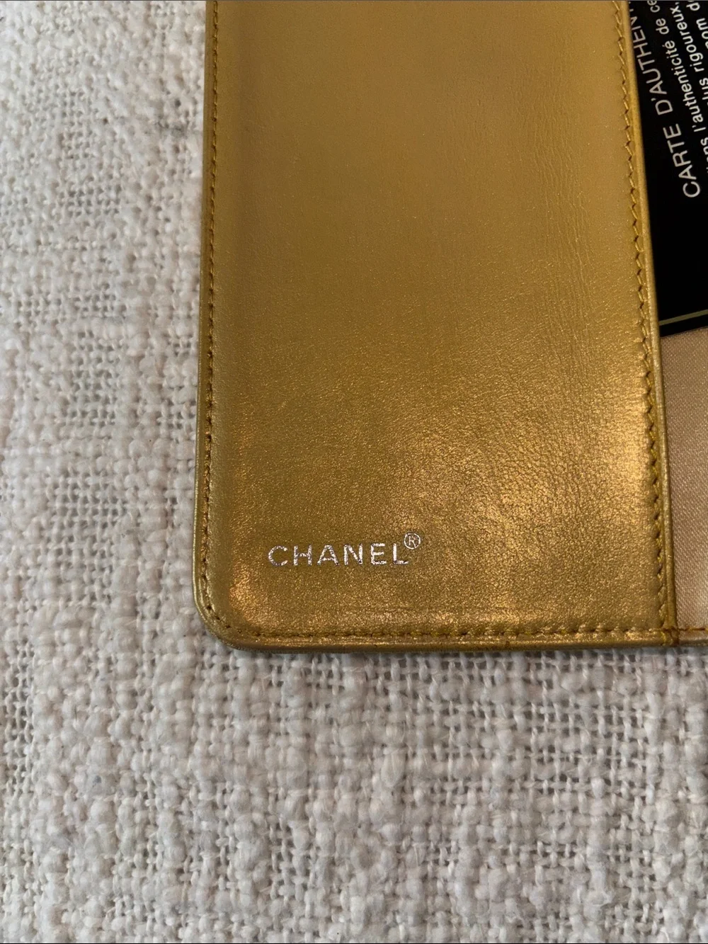Chanel Yellow Travel Line 7” Agenda